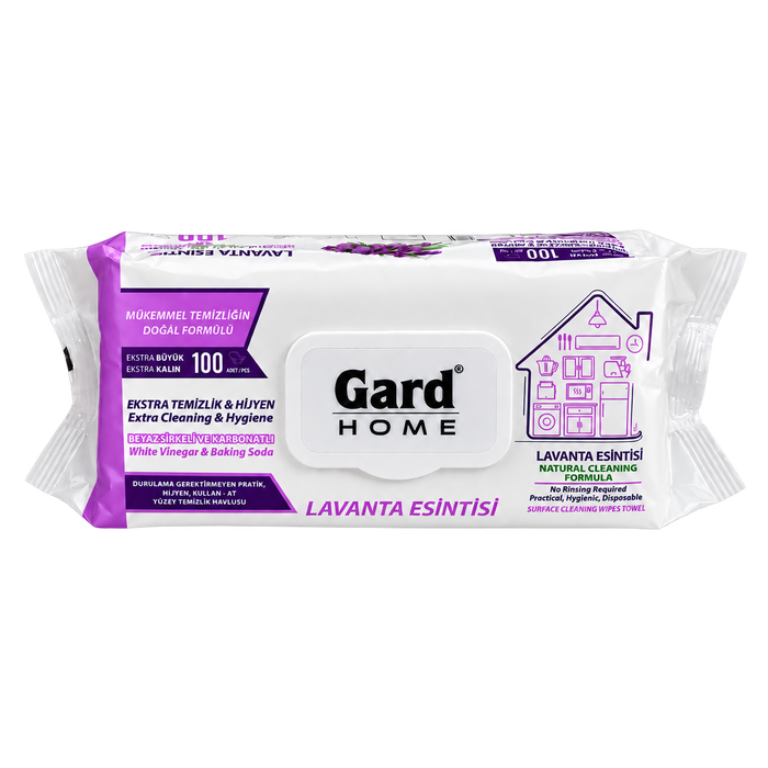 Gard Home Lavanta Esintisi Yüzey Temizlik Havlusu 100 Yaprak