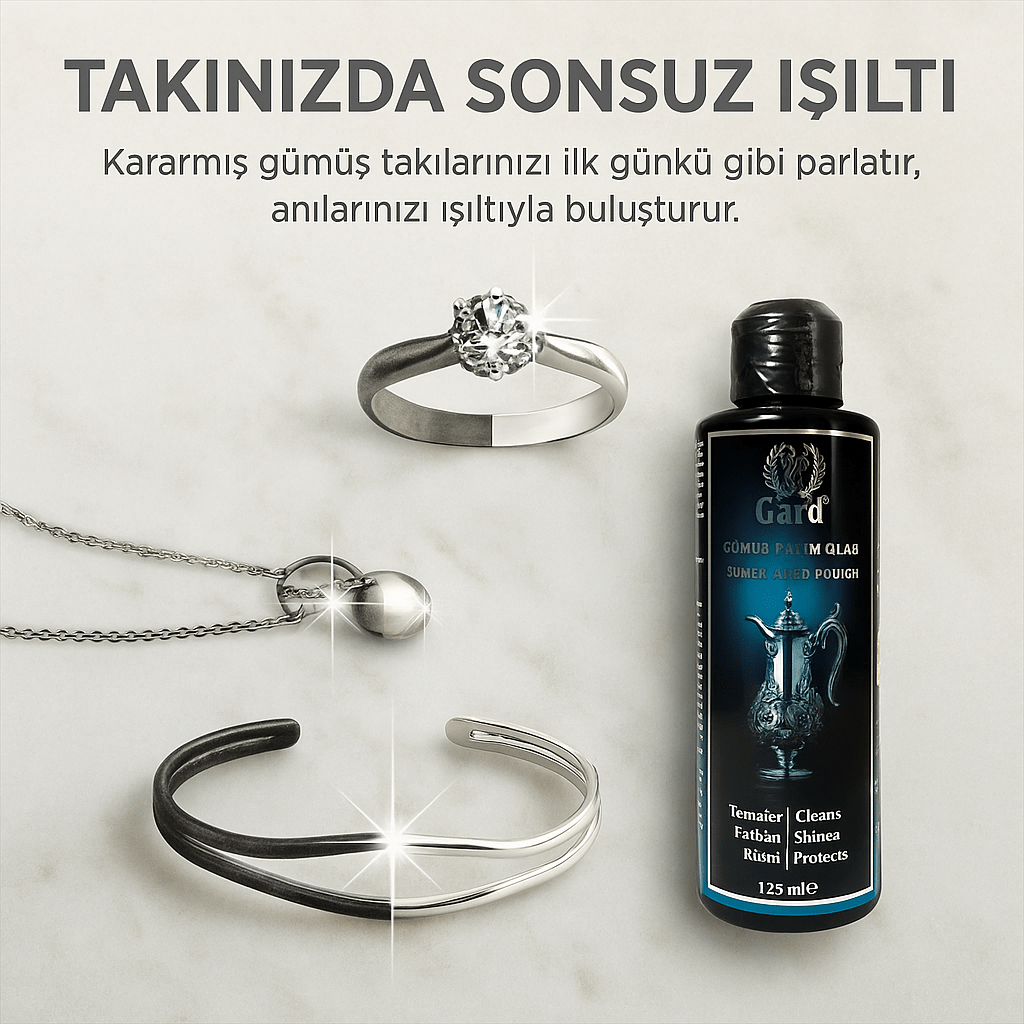 Gard Gümüş Bakım Cilası 125 ml – Parlatıcı & Kararma Önleyici - Gardhome