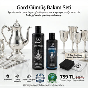 Komple Gümüş Bakım Seti - 2 Adımda Profesyonel Parlaklık