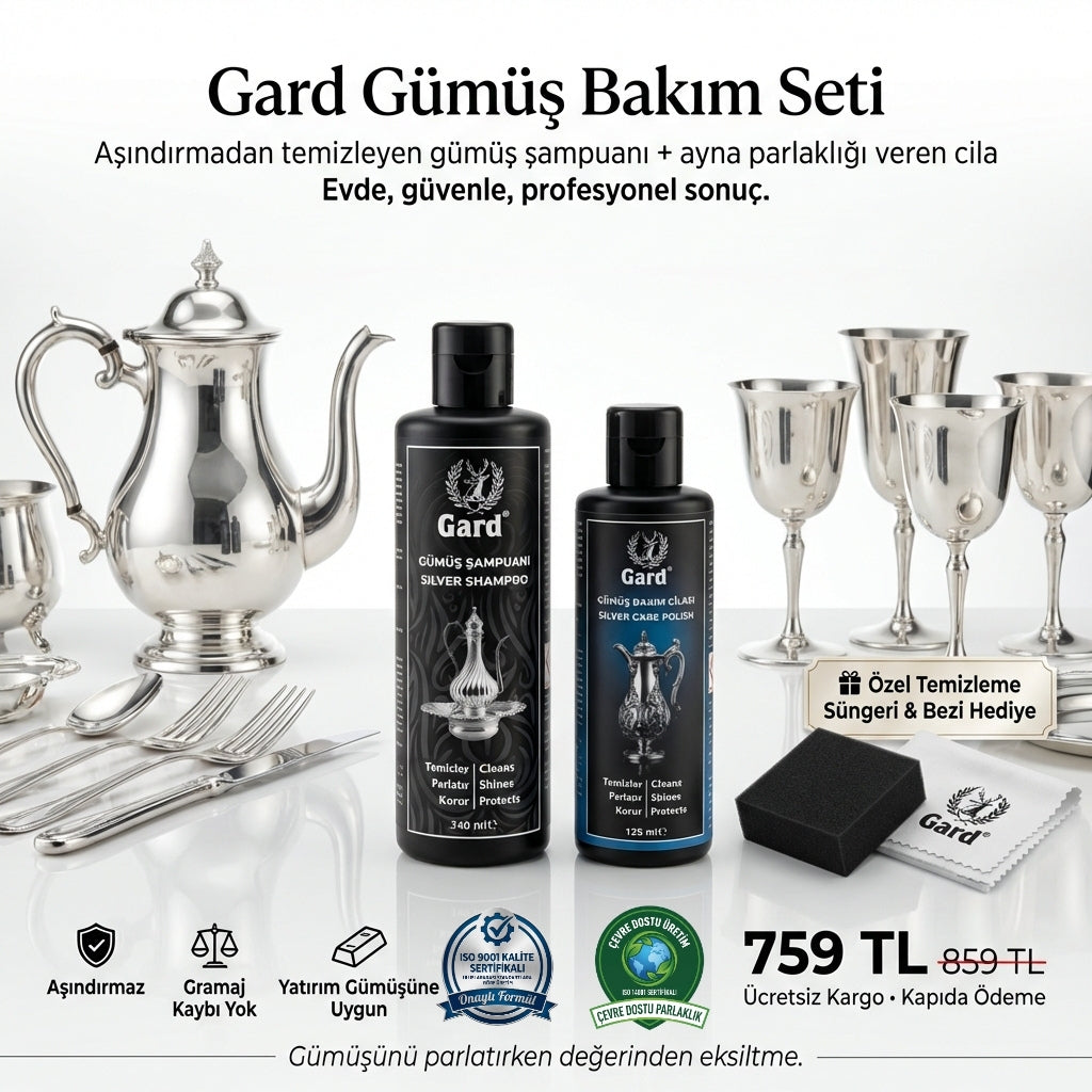 Komple Gümüş Bakım Seti - 2 Adımda Profesyonel Parlaklık