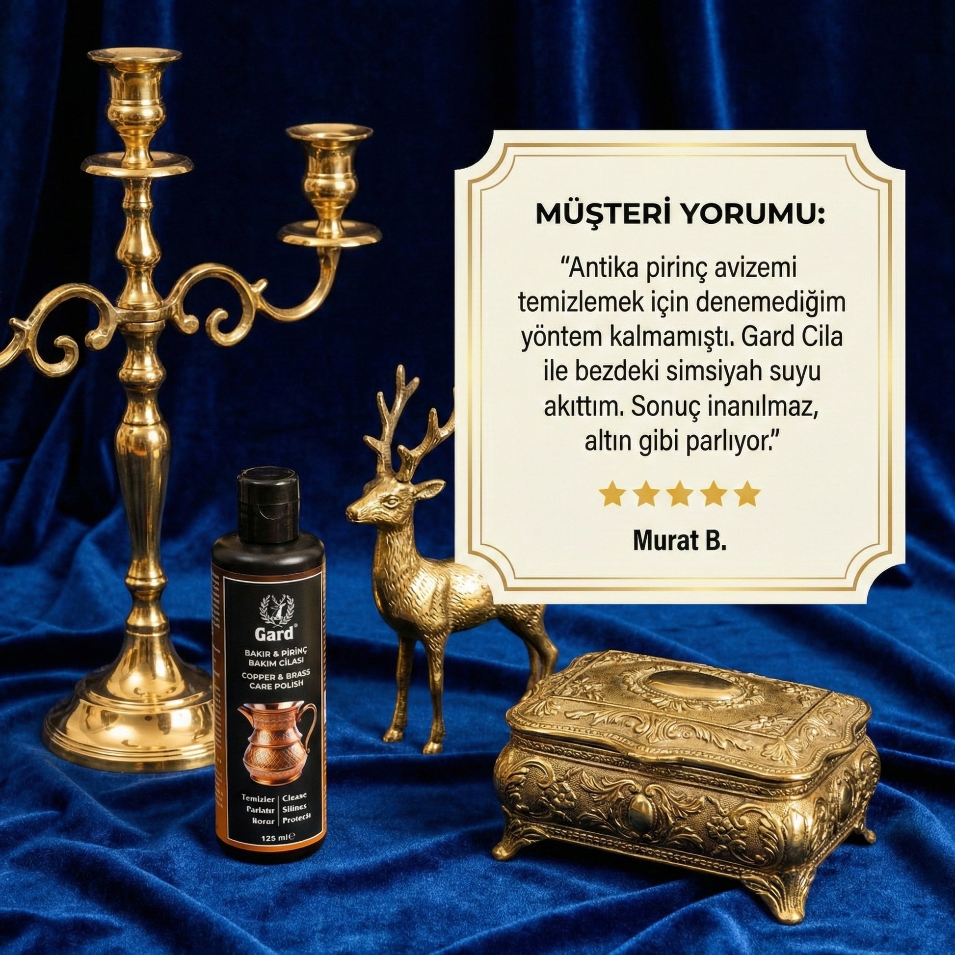 Gard Bakır & Pirinç Bakım Cilası 125 ml – Metal Parlatıcı