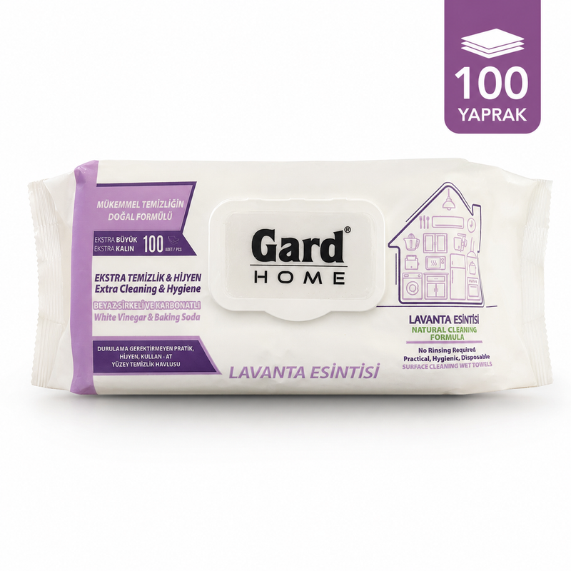 Gard Home Lavanta Esintisi Yüzey Temizlik Havlusu 100 Yaprak