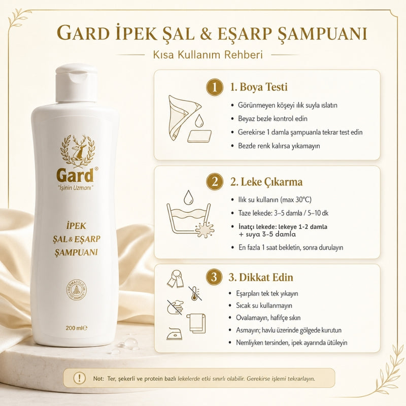 Gard İpek Şal Eşarp Şampuanı 200 ml