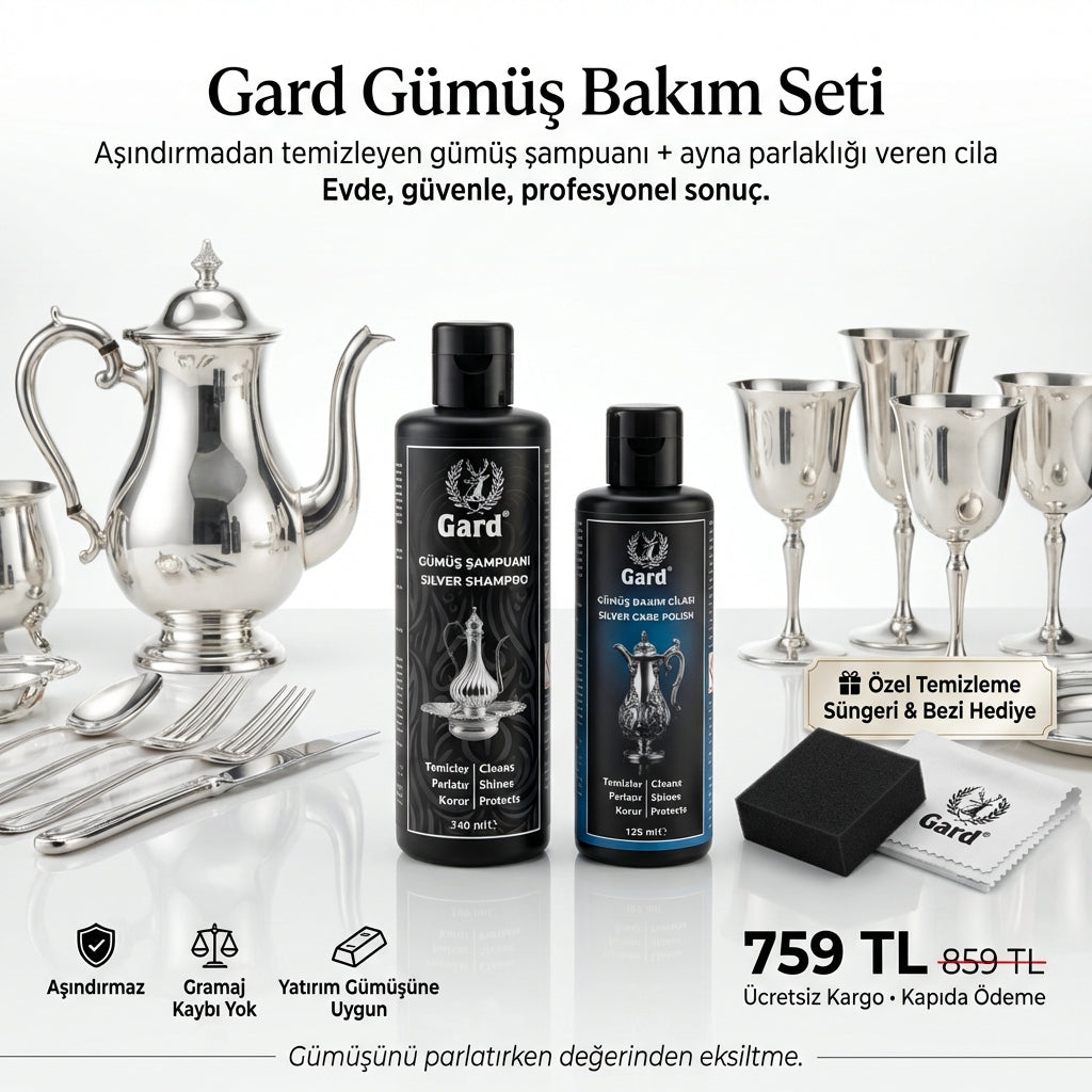Komple Gümüş Bakım Seti - 2 Adımda Profesyonel Parlaklık