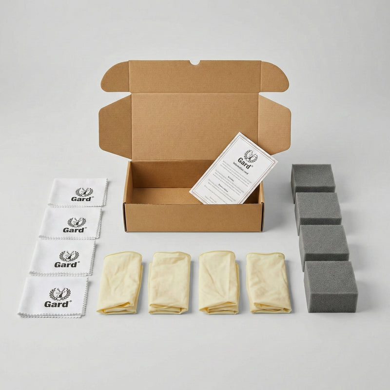 Profesyonel Metal Bakım Kiti: Parlatma Bezi, Sünger ve Eldiven Paketi