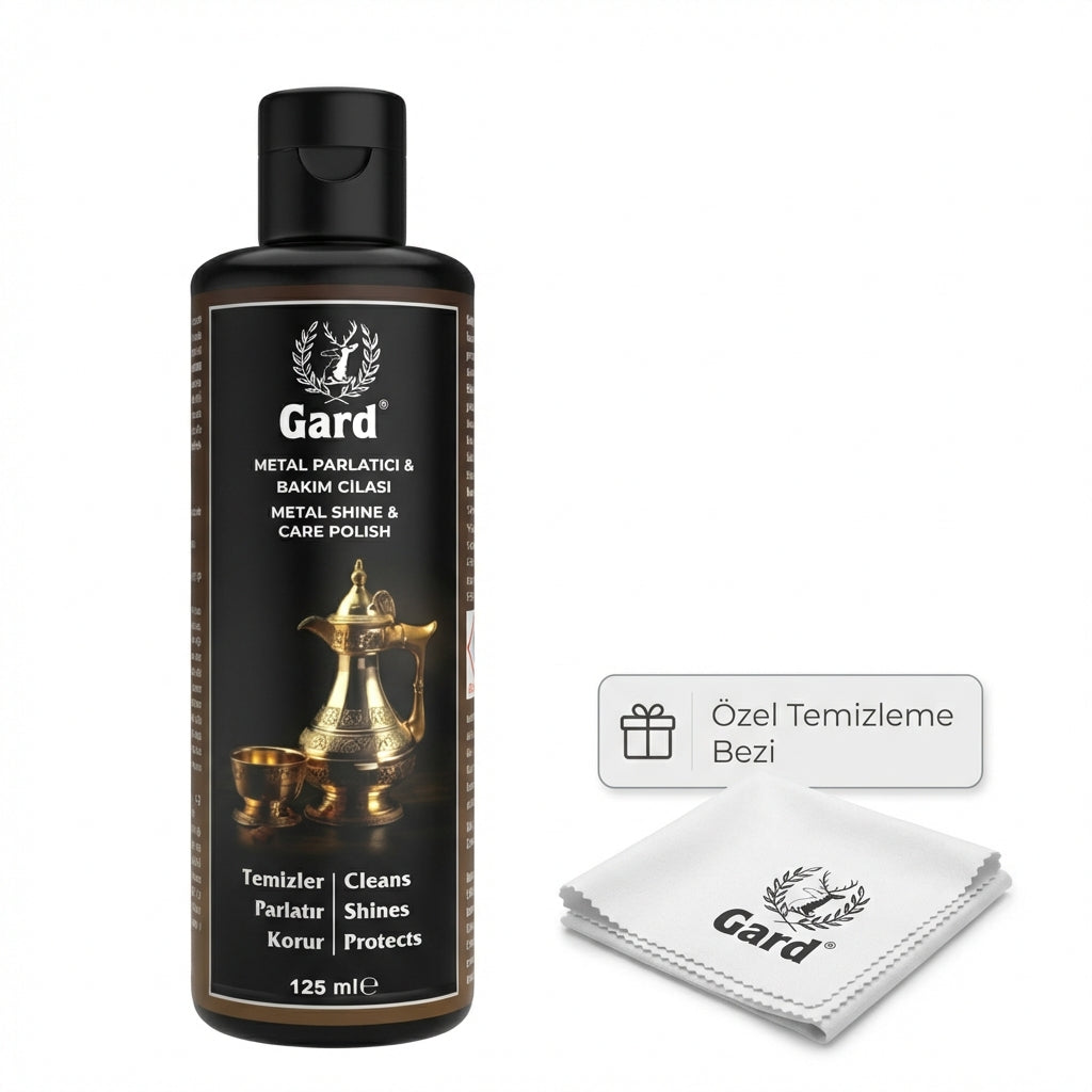 Gard Metal Parlatıcı & Bakım Cilası 125 ml – Bakır, Pirinç, Krom, Alüminyum Temizleyici