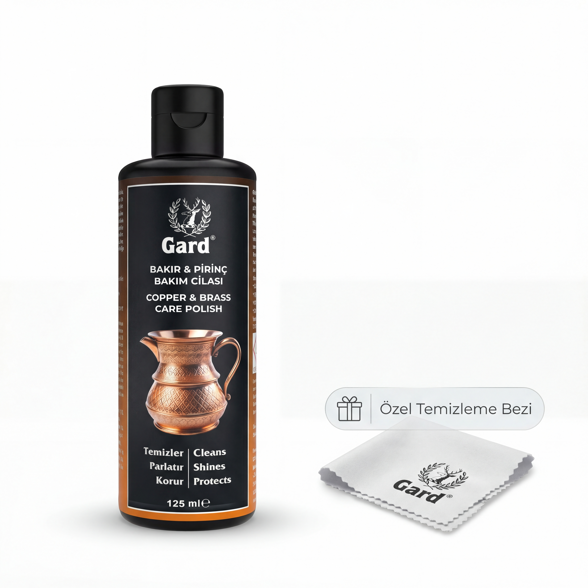 Gard Bakır & Pirinç Bakım Cilası 125 ml – Metal Parlatıcı